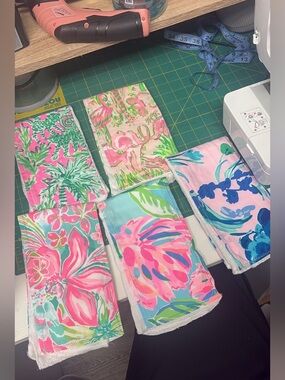 Handmade burp cloth bundle